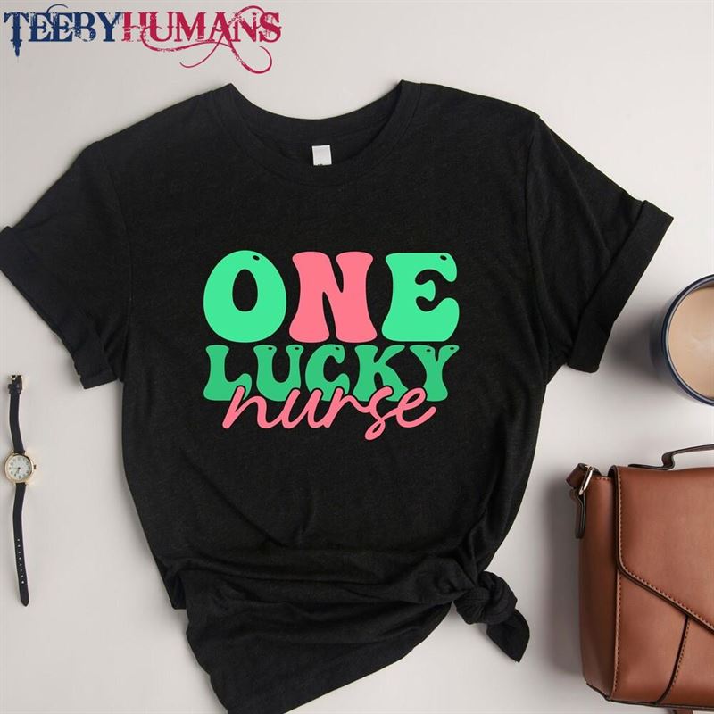 One Lucky Nurse Shirt Shamrock Saint Patrick Hoodie Classic