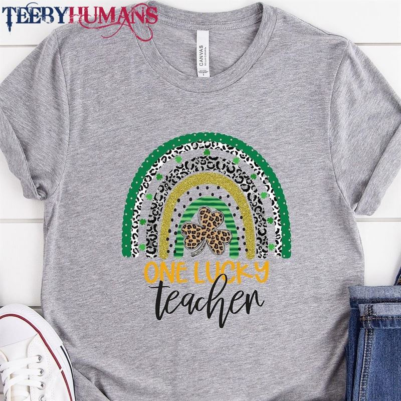 One Lucky Teacher Shirt St Patricks Day For Unisex Sweatshirt