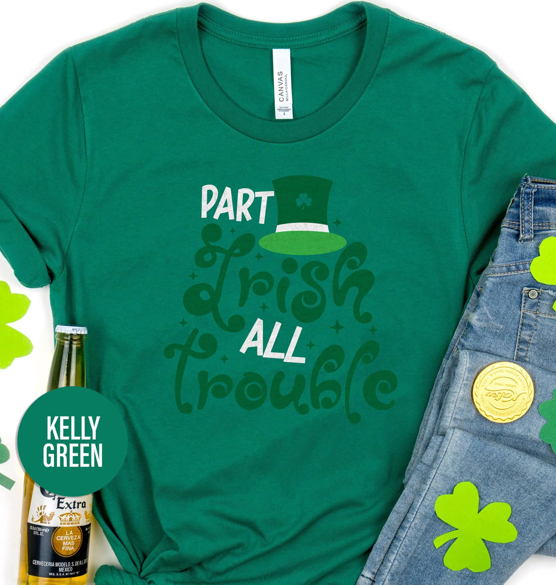 Part Irish All Trouble Tee St. Patrick’s Day T shirt