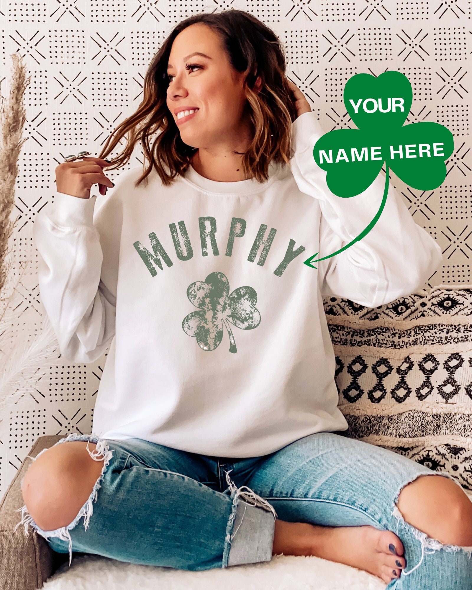 Personalized Last Name Irish St Patrick’s Day Sweatshirt