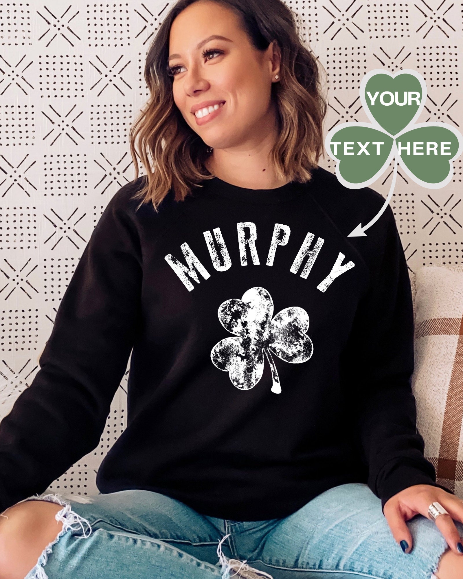 Personalized Last Name Irish St Patrick’s Day Sweatshirt