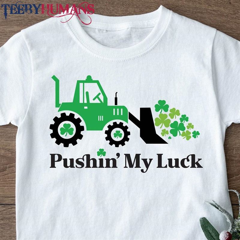 Pushing My Luck Kids Shirt St Patrick’s Day Boys Sweatshirt Hoodie