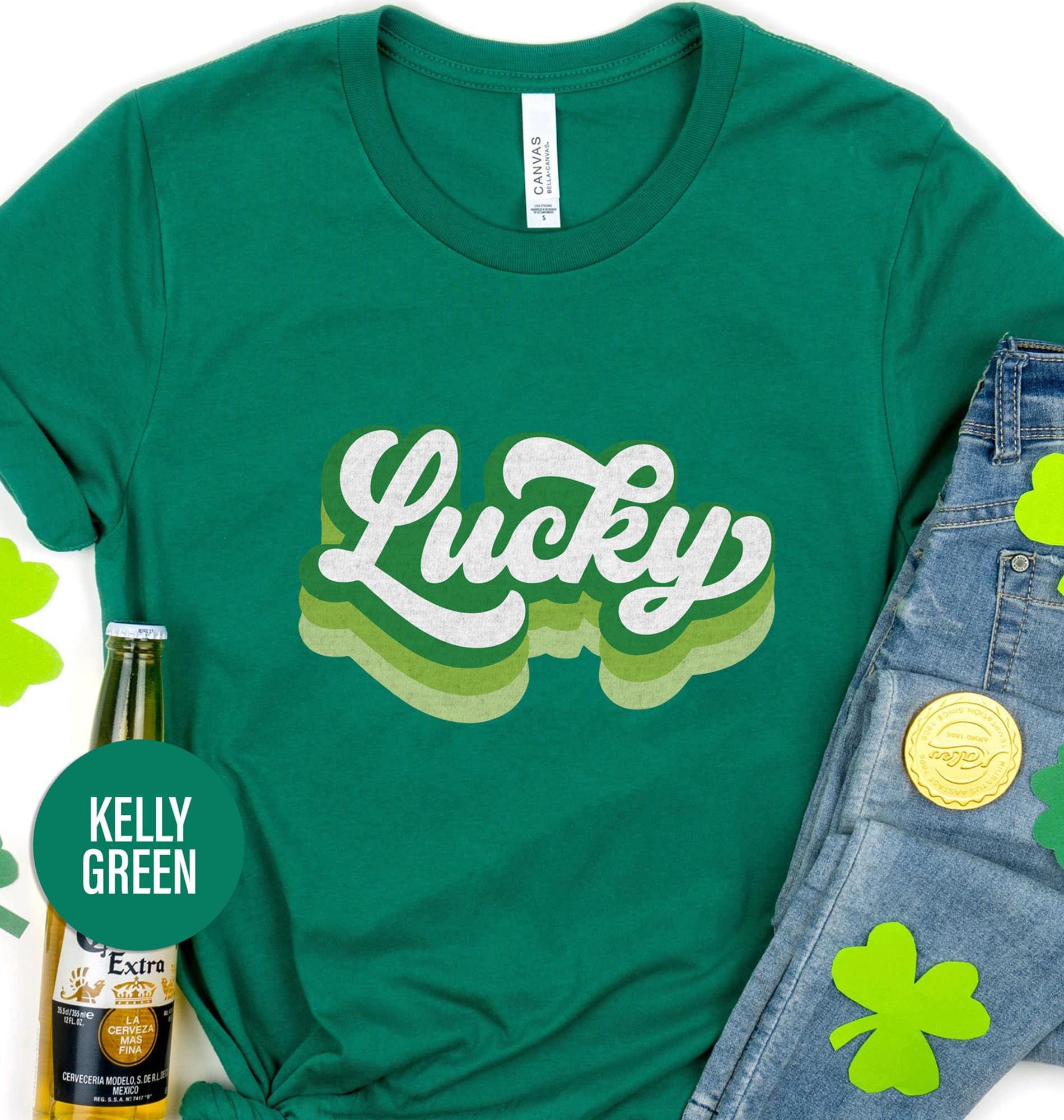 Retro Lucky St Patricks Day St. Patrick’s Day T shirt