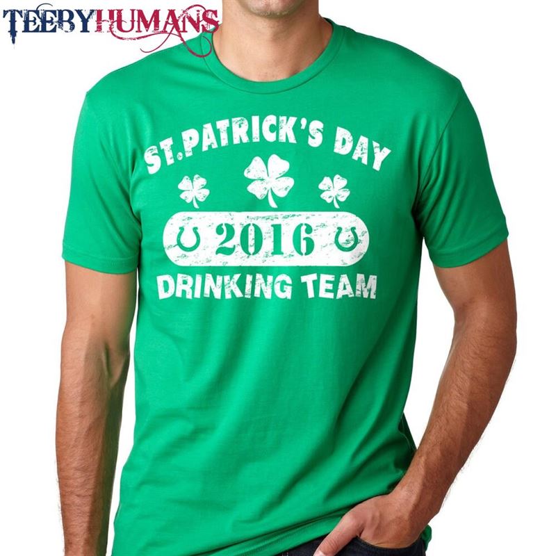 Saint Patrick’s Day Drinking Team T-Shirt Shamrock Clover Shenanigans Party Tee Shirt Hoodie Unisex