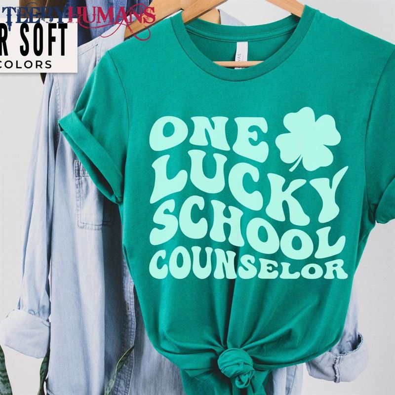 School Counselor Shirt For St Patrick’s Day Gift Tee Back To High Paddys Classic Hoodie