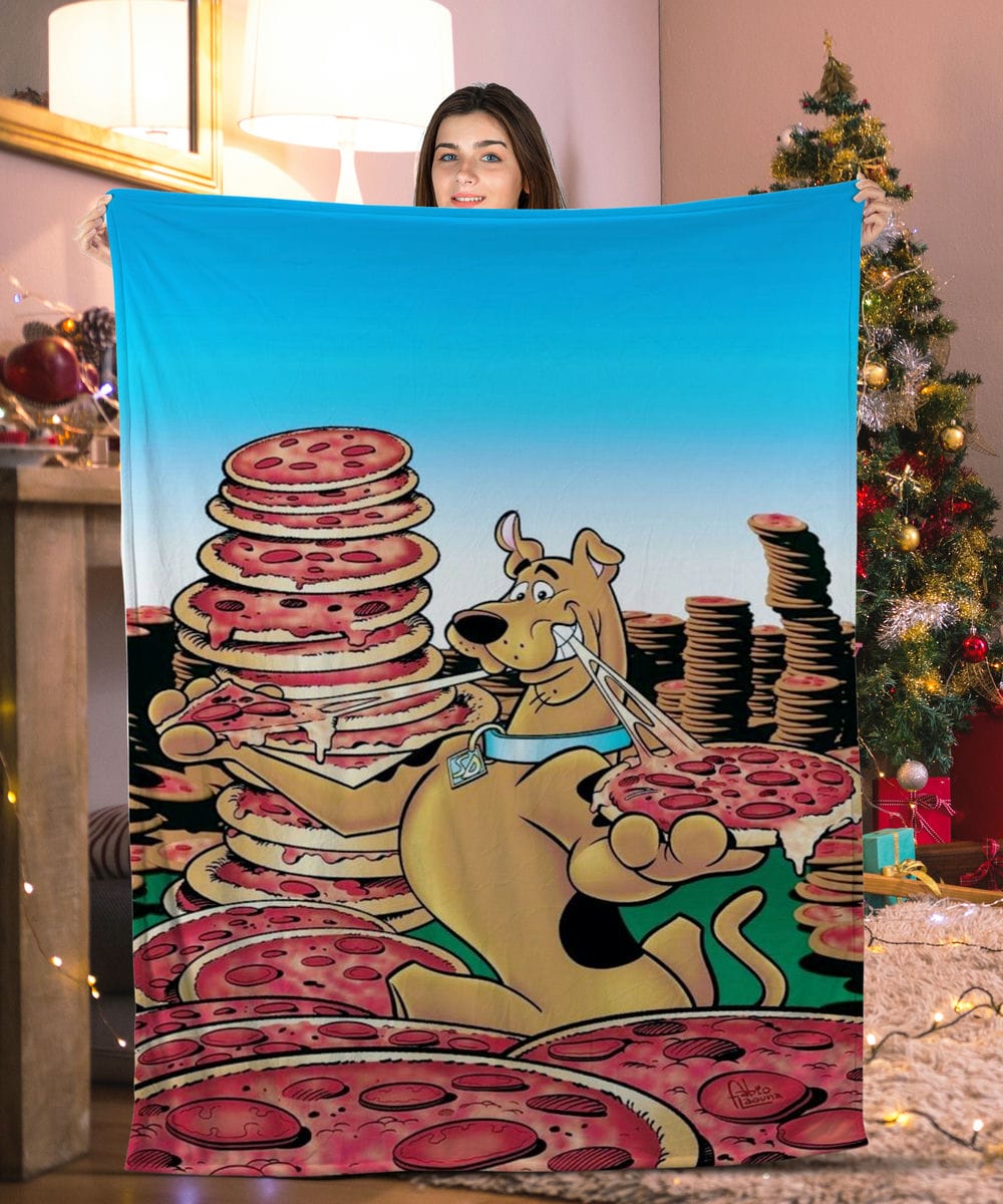 Scooby Doo Loves Pizza Scooby Doo Blanket