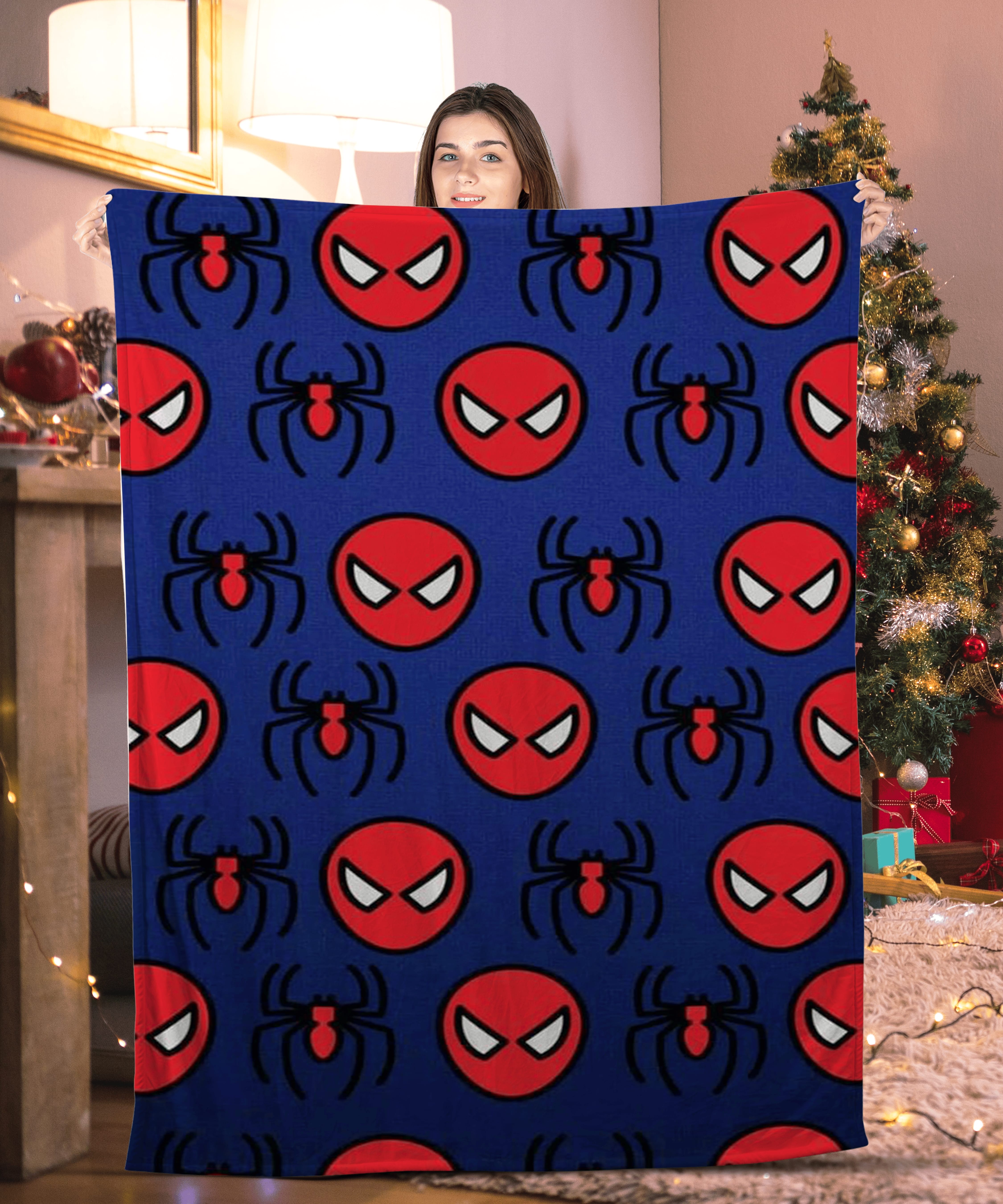 Spider Man Face Lap Blanket