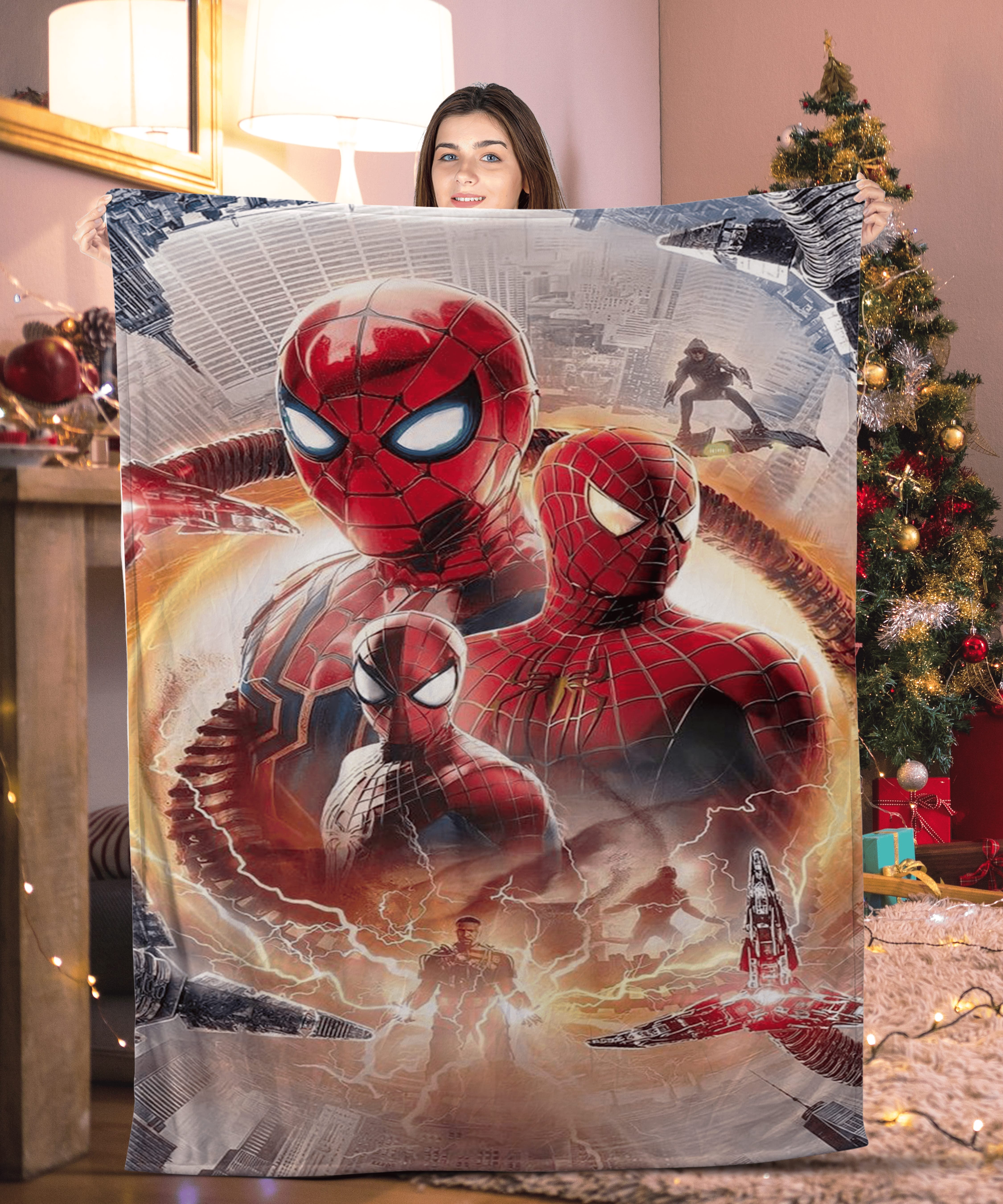 Spider Man Save The World Blanket