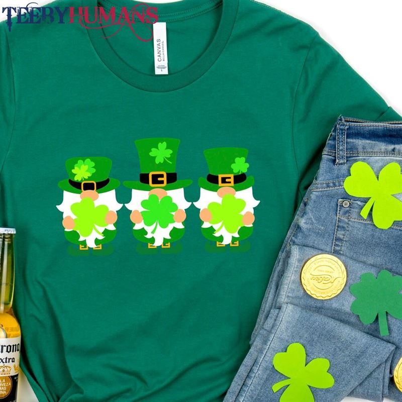 St Patrick Gnomies Shirt Patricks Day Irish Gifts Hoodie Unisex