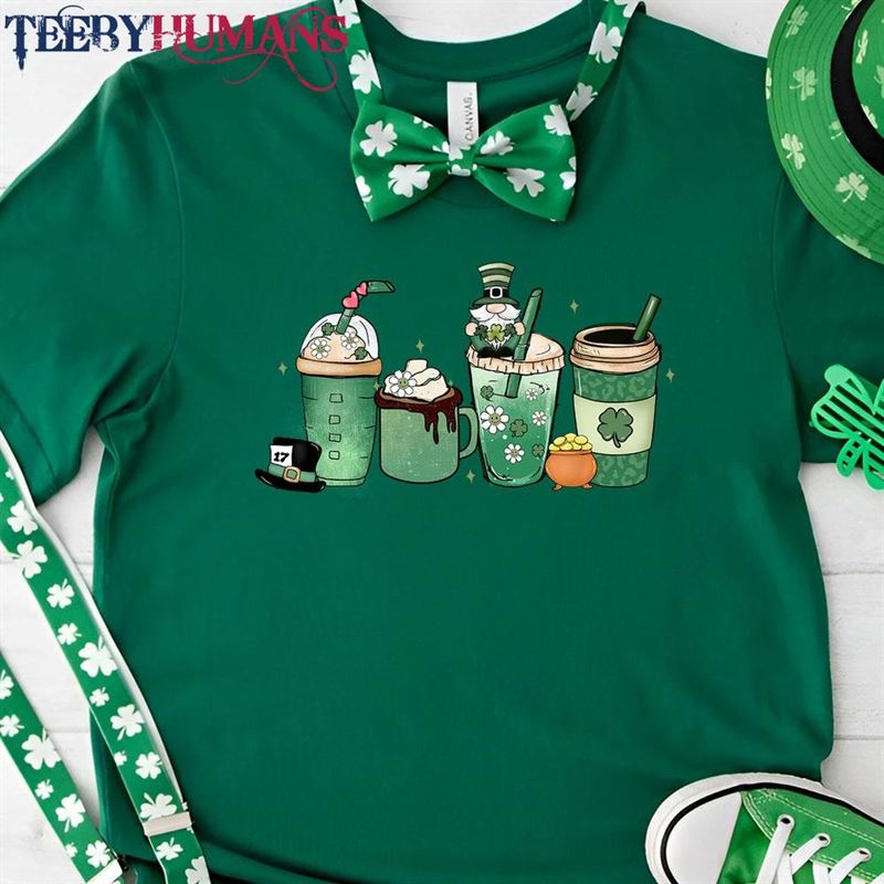 St Patricks Day Drinking Cup Shirt Irish Shamrock T-Shirt Hoodie