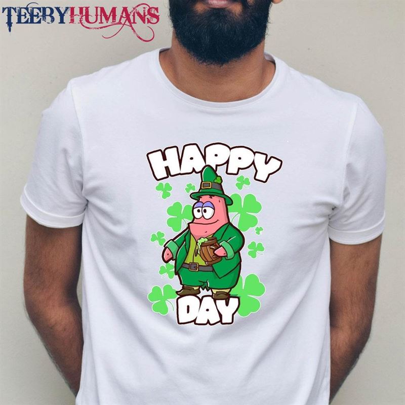 St Patricks Day Funny Shirt Patrick Clipart Star T-Shirt Sweatshirt