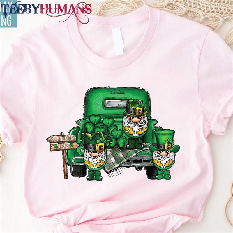 St Patricks Day Gnome Shirt Green Gnomes Patrick Unisex Classic