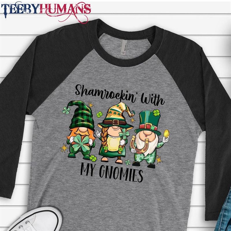 St Patrick’s Day Raglan Shamrockin Unisex Hoodie