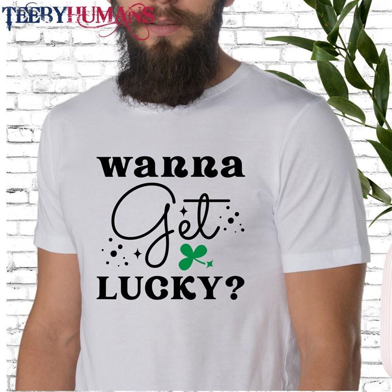 St Patricks Day Shirt Funny Lucky Shamrock Sweatshirt Hoodie