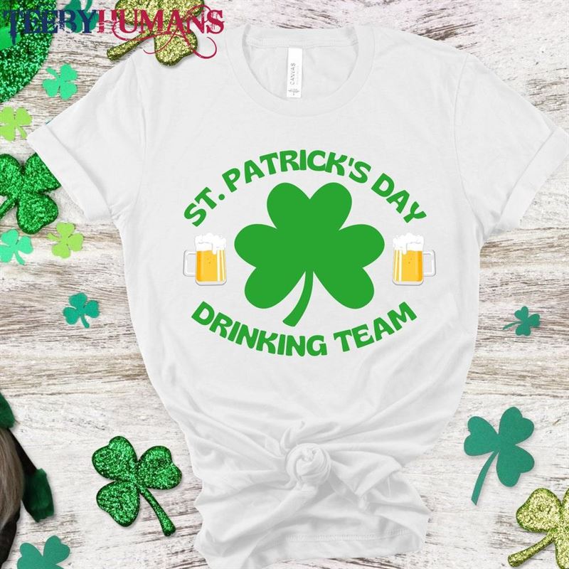 St Patricks Day T-Shirt For Women Drinking Team Funny Beer Classic