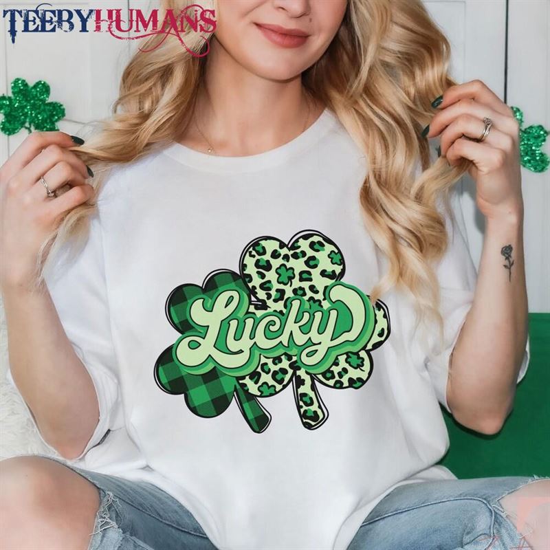 St Patrick’s Day T-Shirt Lucky Shamrock Shirt Hoodie