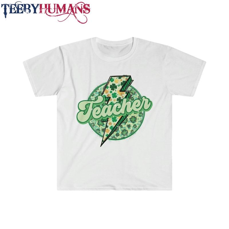 St Patricks Day Teacher T-Shirt Shamrock Tee Retro Patty Unisex Hoodie