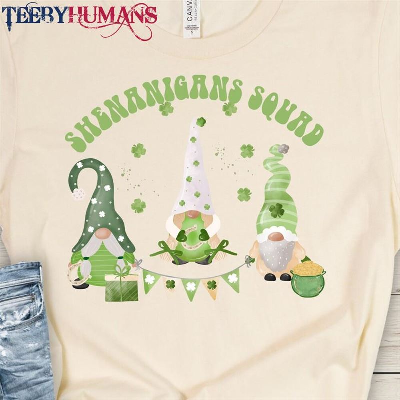 St Patricks Day Tee Gnomes Shirt Shenanigans Squad Classic T-Shirt