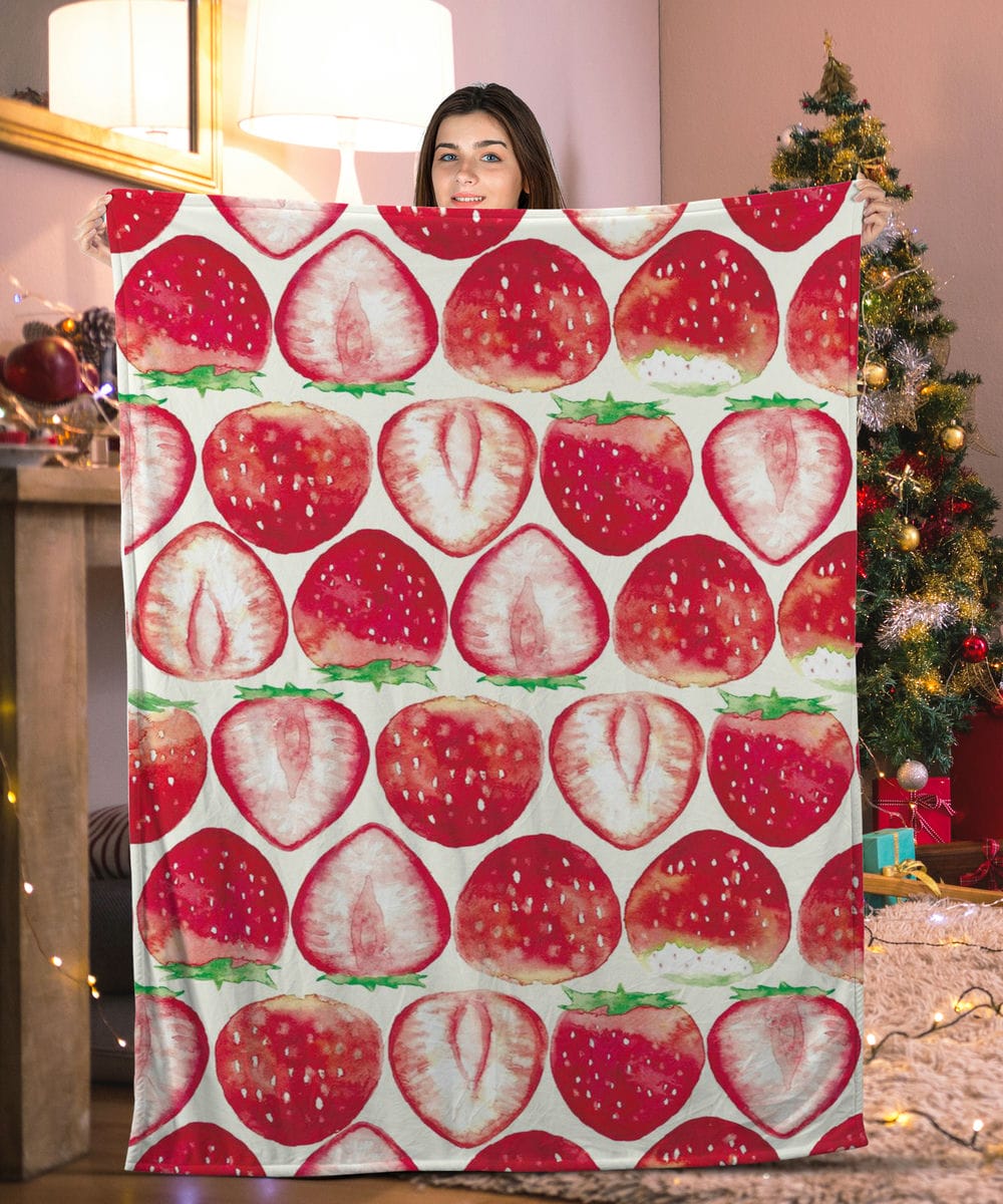 Strawberry Addiction Strawberry Blanket