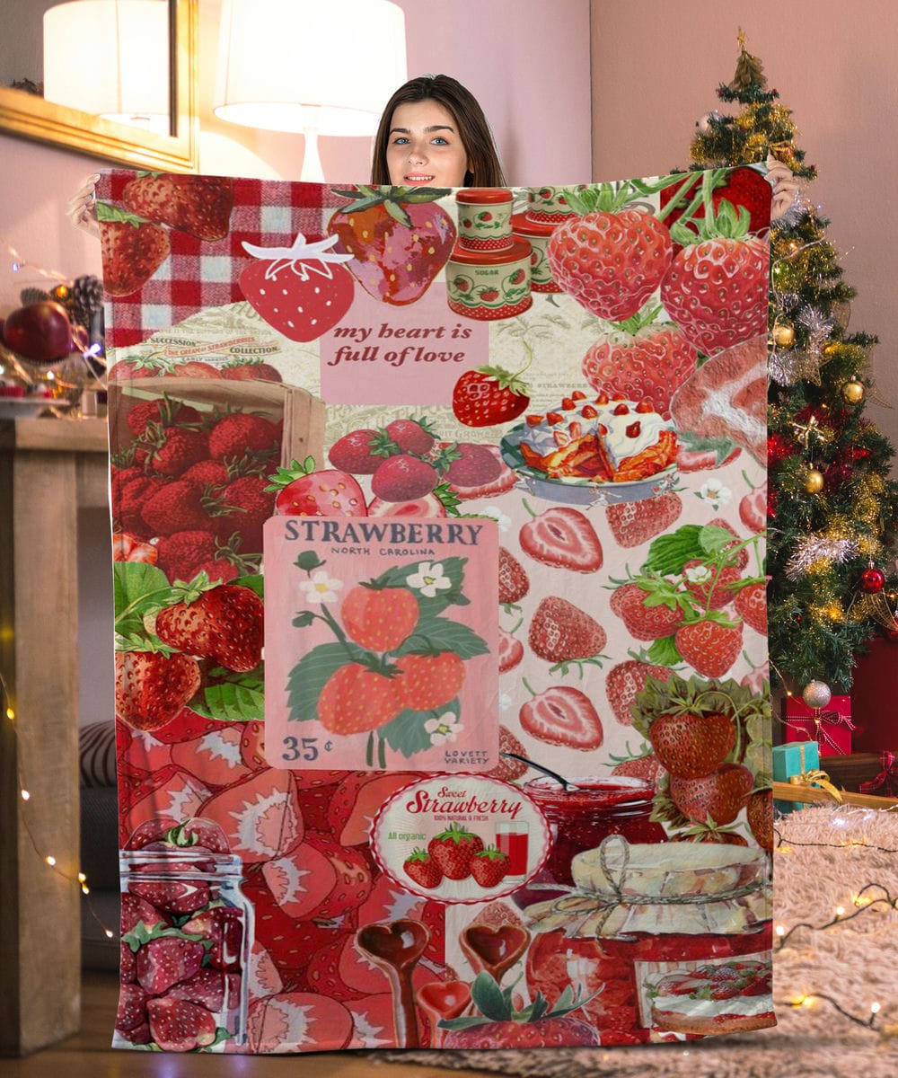 Strawberry Jam Straberry Blanket