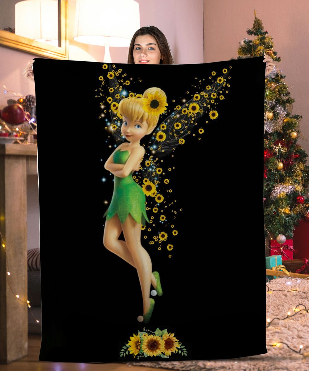 Sunflower Fairy Tinkerbell Blanket