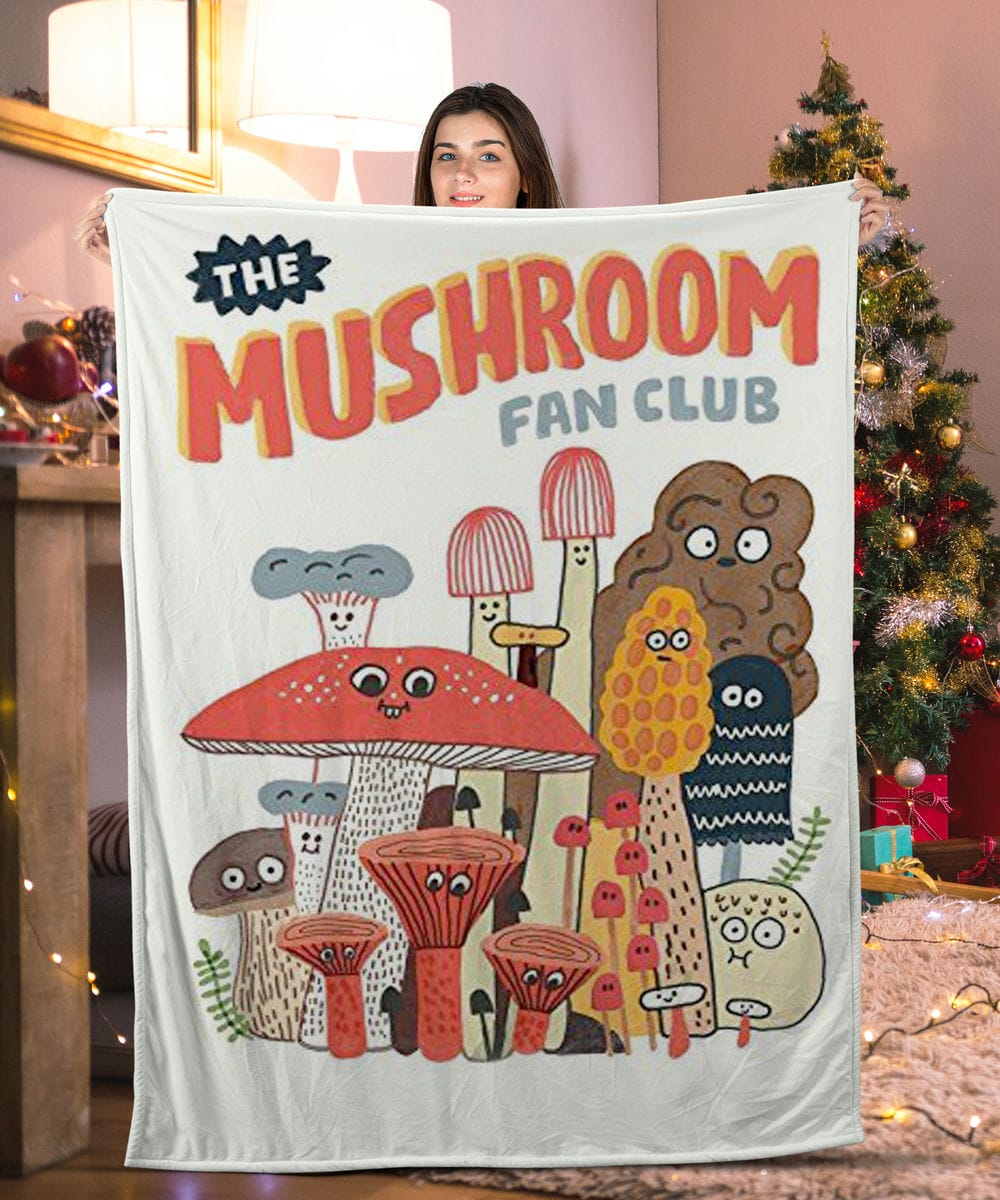 The Mushroom Fan Club Mushroom Blanket