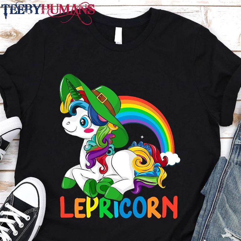 Unicorn Lepricorn St Patrick’s Day Girls Shirt Sweatshirt Unisex