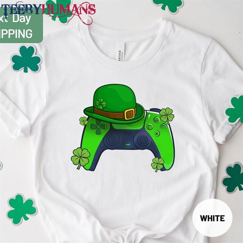 Video Game St Patricks Day Shirt Gamer Boys Hoodie T-Shirt