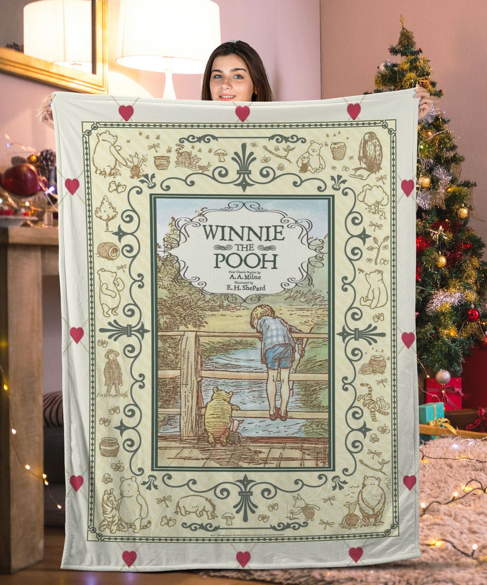 Winnie The Pooh Book Cover Blanket