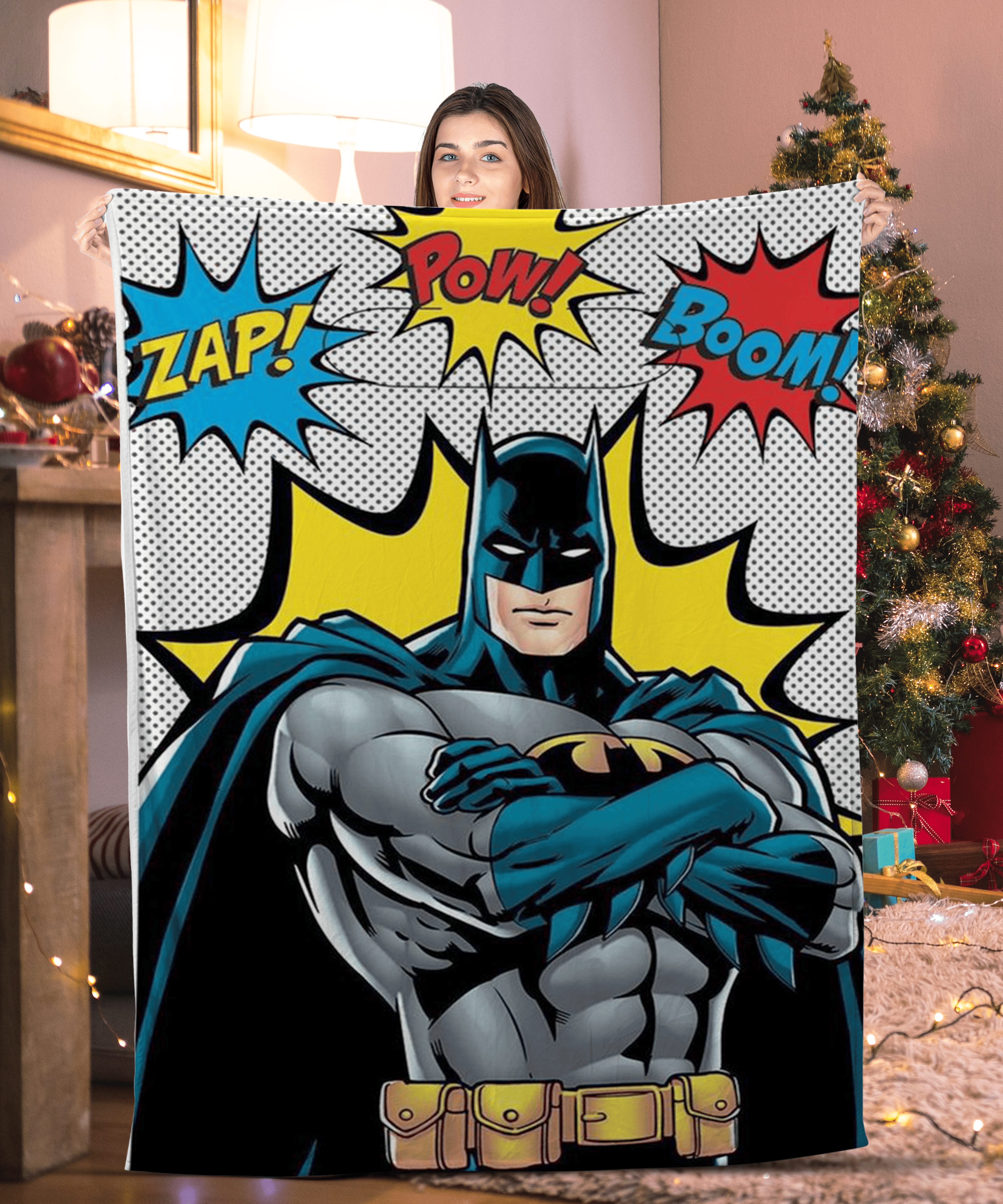 Zap Pow Boom Batman Blanket