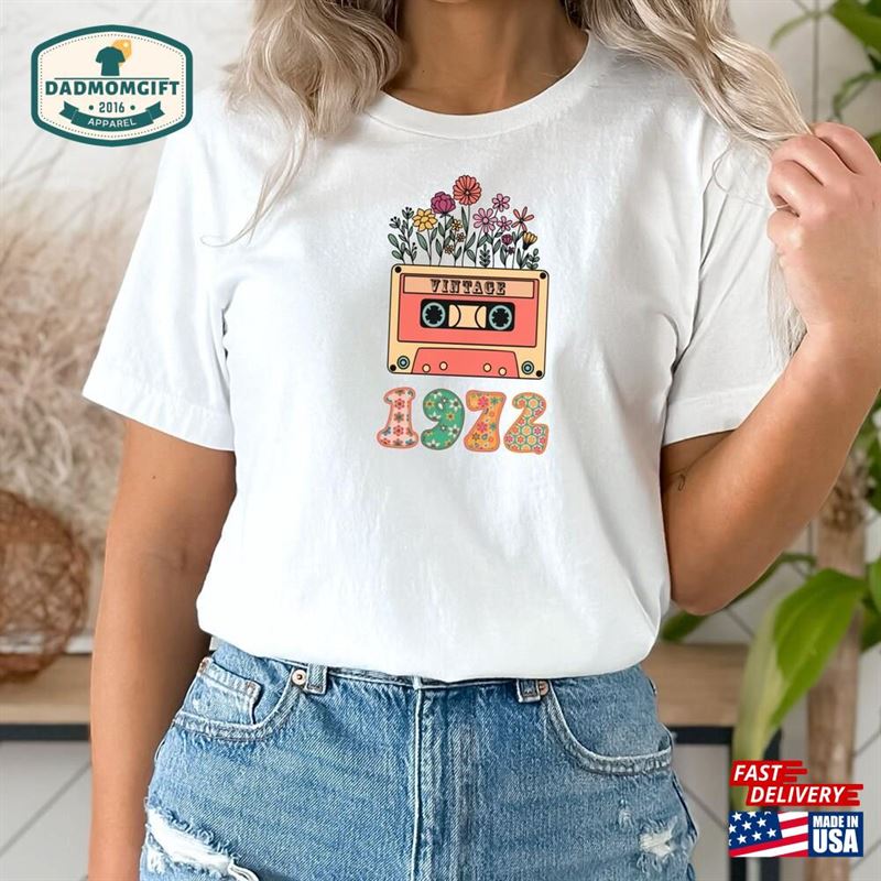 1972 Retro Birthday T-Shirt Unisex Birth Year Fathers Day Sweatshirt Hoodie