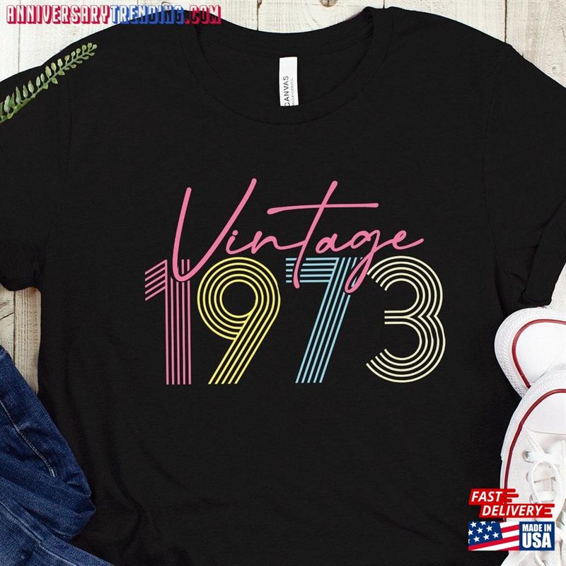 1973 Vintage Shirt Birthday 50Th Gift Sweatshirt Unisex -Bipubunny Store