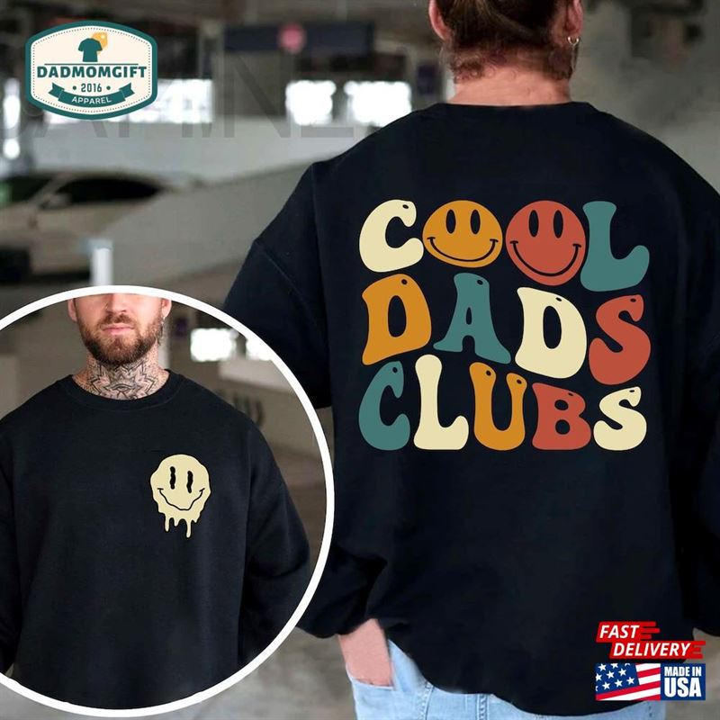 2 Side Cool Dads Club Shirt Daddy Brother Sweatshirt Hoodie