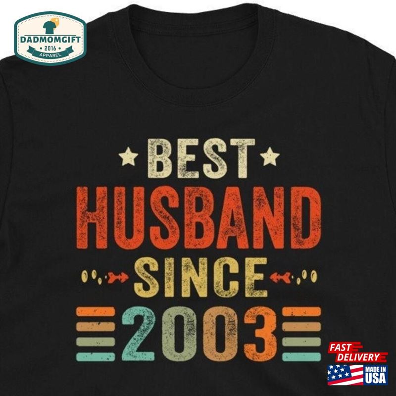 20Th Wedding Anniversary Gift For Husband Best Since 2003 Shirt 20 Year Tee Him Classic Sweatshirt