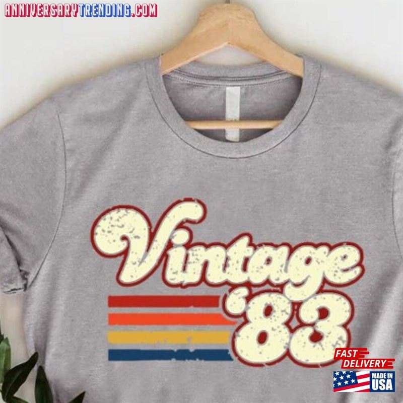 40Th Birthday Shirt Vintage 1983 T-Shirt Gift Classic – Bipubunny Store