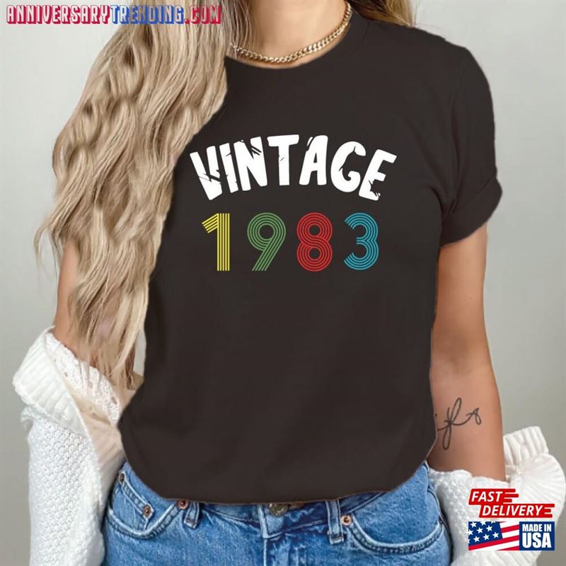 40Th Birthday T-Shirt 1982 Gift For Women Unisex Sweatshirt – Bipubunny Store