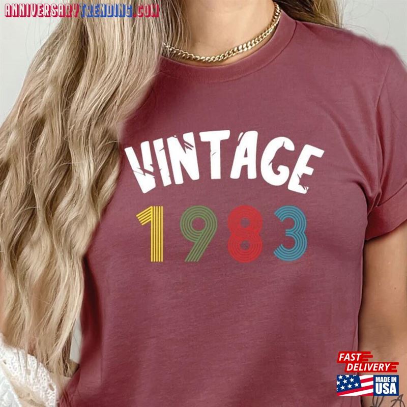 40Th Birthday T-Shirt 1982 Gift For Women Unisex Sweatshirt – Bipubunny Store