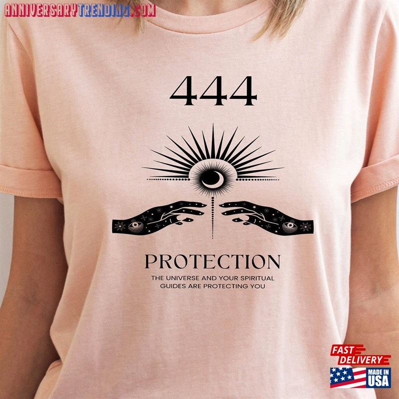 444 Angel Numbers Shirt Numerology Sweatshirt Spiritual Hoodie Classic -Bipubunny Store