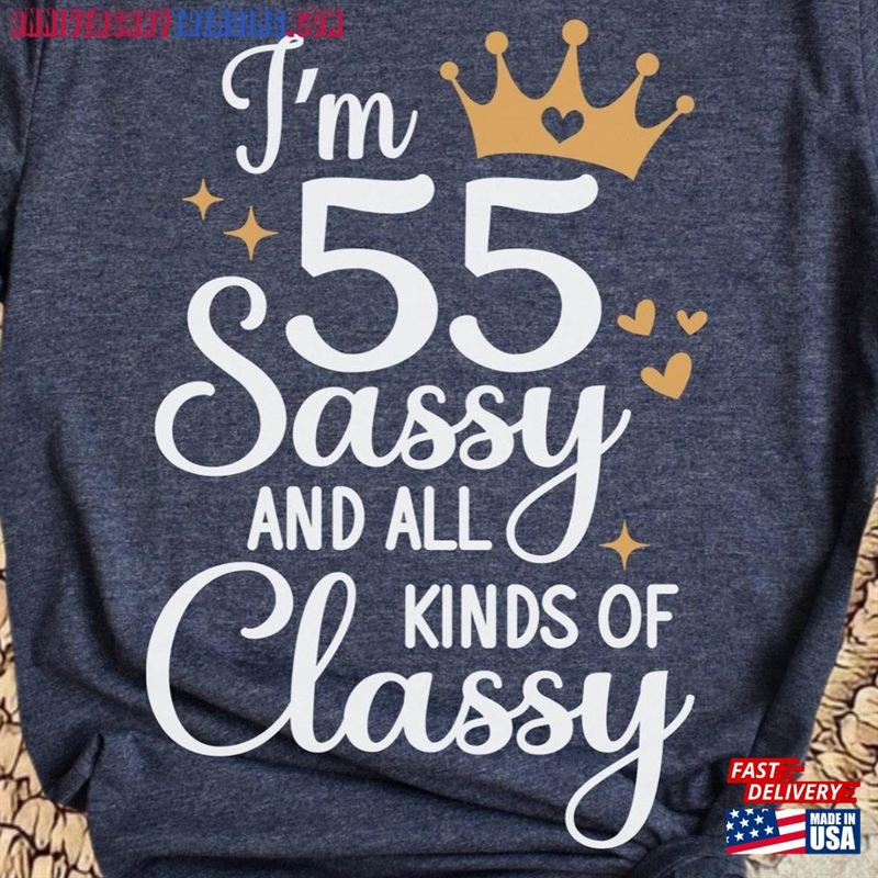 55Th Birthday Shirt Party Tshirt Gift Sweatshirt Unisex – Bipubunny Store