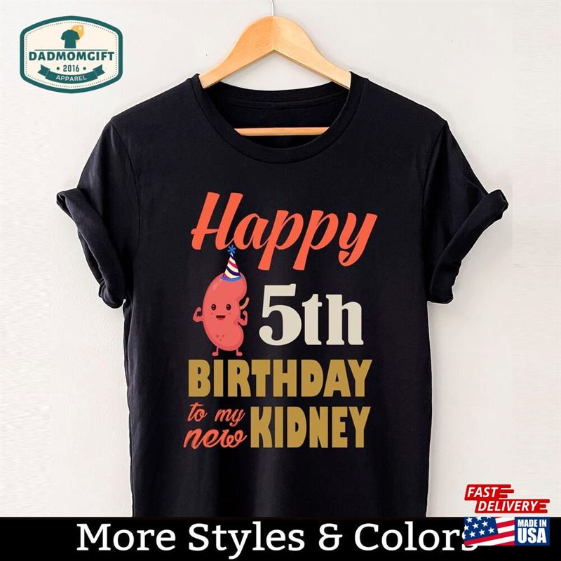 5Th Kidney Transplant Anniversary Shirt Organ Donation Classic Hoodie