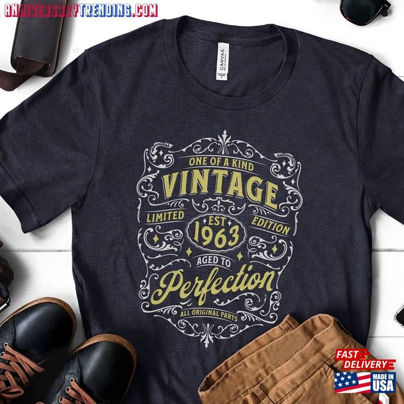 60Th Birthday Shirt Vintage 1963 Thirty Womens T-Shirt Classic – Bipubunny Store