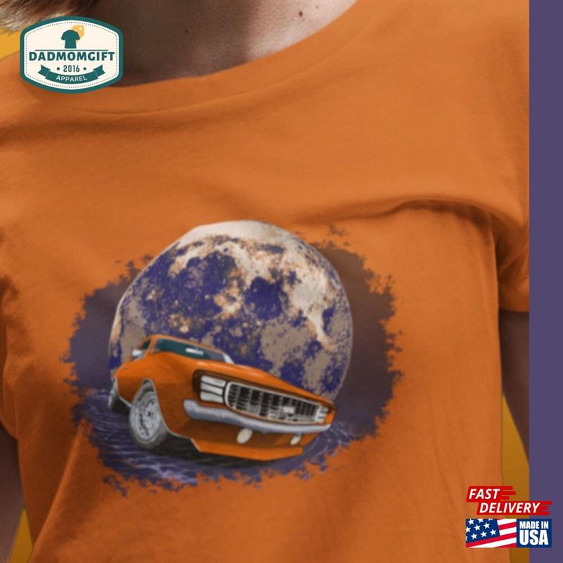 69 Camaro Moon Short Sleeve Unisex T Shirt T-Shirt Classic