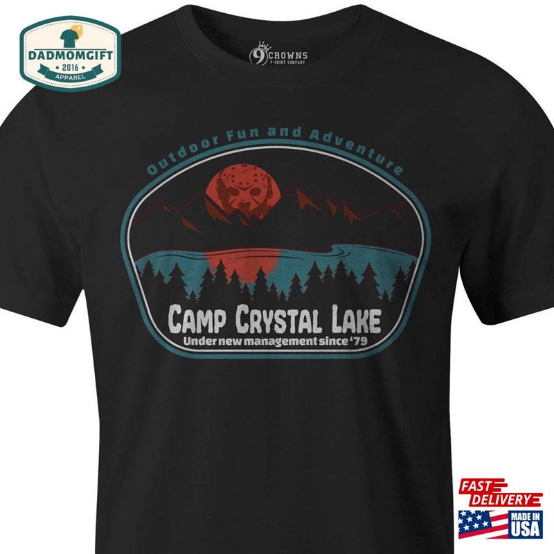 9 Crowns Tees Camp Crystal Lake Blood Funny Jason T-Shirt Mens Sweatshirt Classic