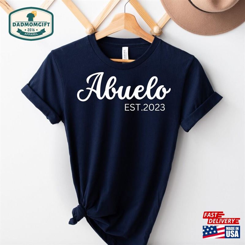 Abuelo Est 2023 Shirt Sweatshirts New Grandpa Gift Hoodie Sweatshirt