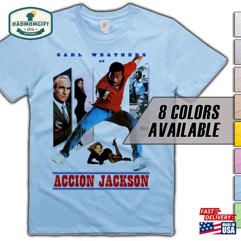 Accion Jackson V1 Movie T-Shirt 8 Colors Sizes S 5Xl Vintage Look Soft Cotton Hoodie Classic