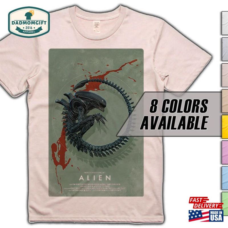 Alien V4 Movie T-Shirt 8 Colors Sizes S 5Xl Vintage Look Soft Cotton Classic