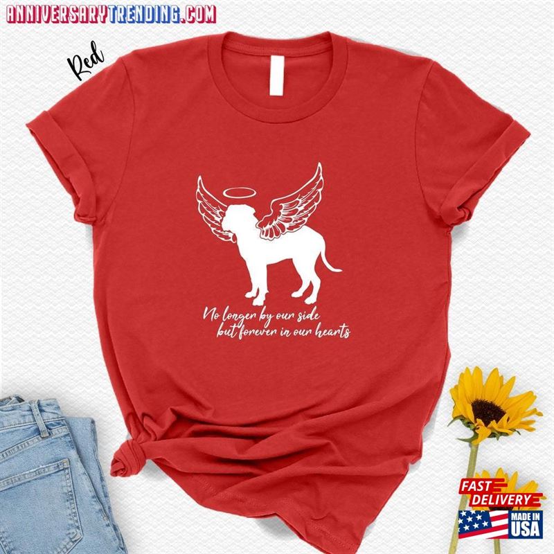 American Bulldog Memorial Shirt No Longer By Your My Side But Forever In Hearts T-Shirt Gift For Lovers Hoodie – Bipubunny Store