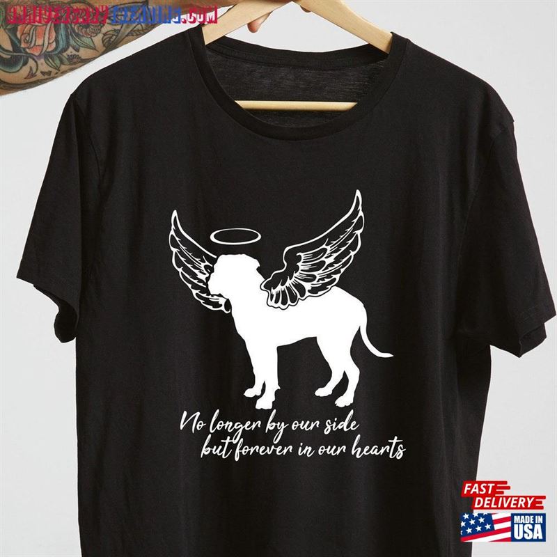 American Bulldog Memorial Shirt No Longer By Your My Side But Forever In Hearts T-Shirt Gift For Lovers Hoodie – Bipubunny Store