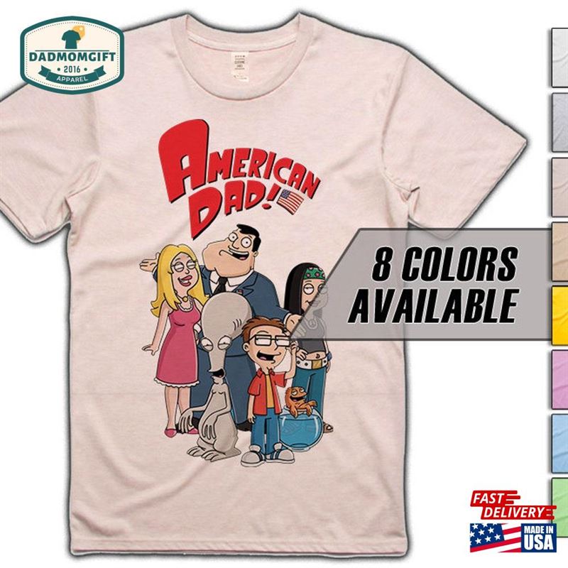 American Dad V1 Movie T-Shirt 8 Colors Sizes S 5Xl Vintage Look Soft Cotton Hoodie