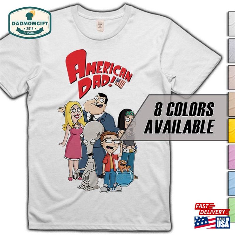 American Dad V1 Movie T-Shirt 8 Colors Sizes S 5Xl Vintage Look Soft Cotton Hoodie